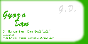 gyozo dan business card